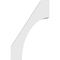 Ekena Millwork 6-in. W x 22-in. D x 34-in. H Westlake Architectural Grade PVC Knee Brace BRCP06X22X34WTL - alternate 6